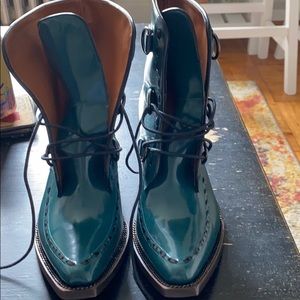 Coach Green cowboy boots